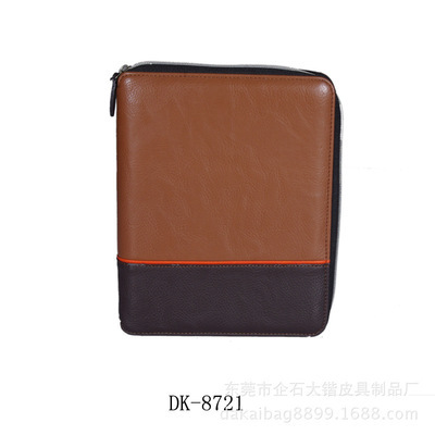 【工廠供應(yīng)高檔多功能手冊經(jīng)理夾時尚文件夾歡迎來樣定做】價格,廠家,圖片,辦公文教用品加工,東莞市企石大鍇皮具制品廠-