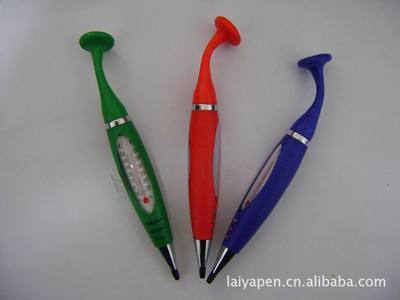 【供應(yīng)帶溫度計(jì)磁鐵筆,多功能工具筆】?jī)r(jià)格,廠家,圖片,圓珠筆、原子筆,桐廬萊雅文教用品-